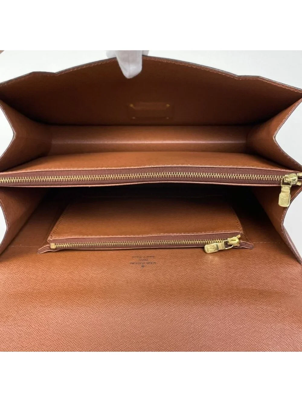 Louis Vuitton Concorde Handbag Monogram Brown